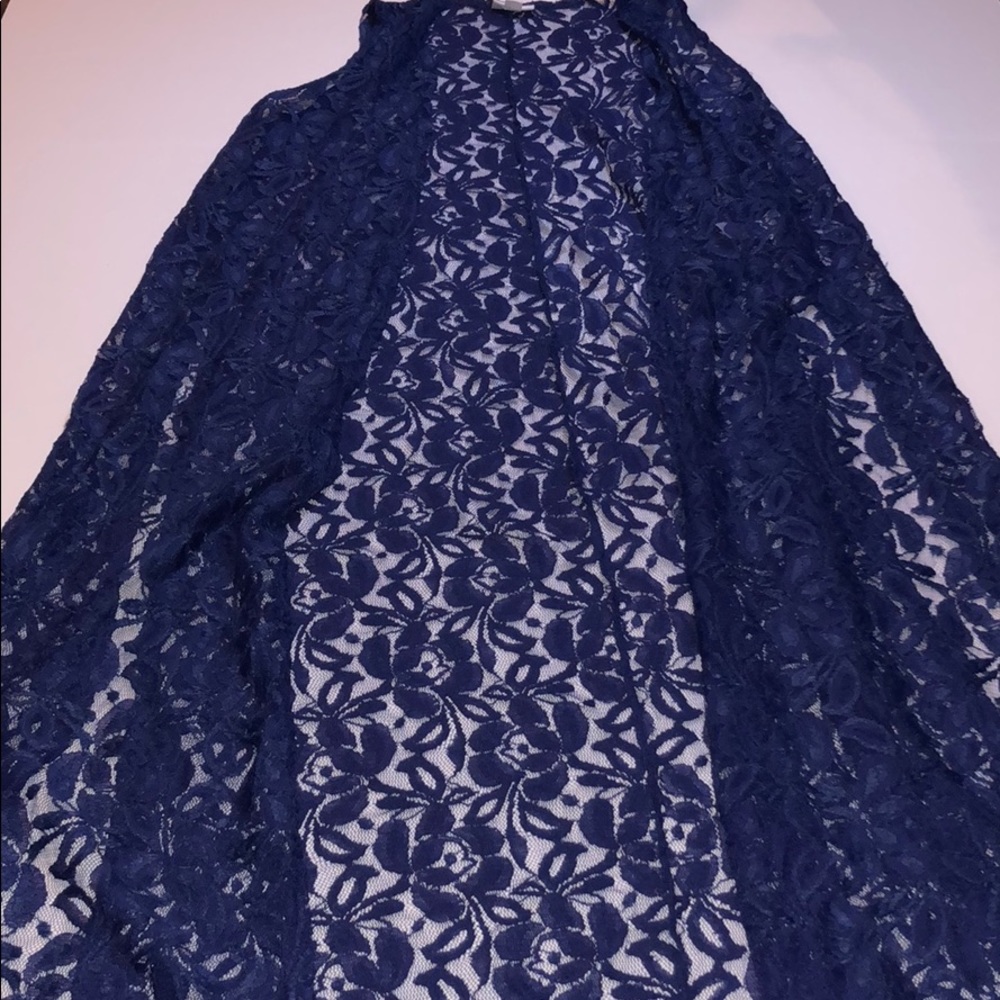 Navy LuLaRoe Lace Joy Vest - Rare!